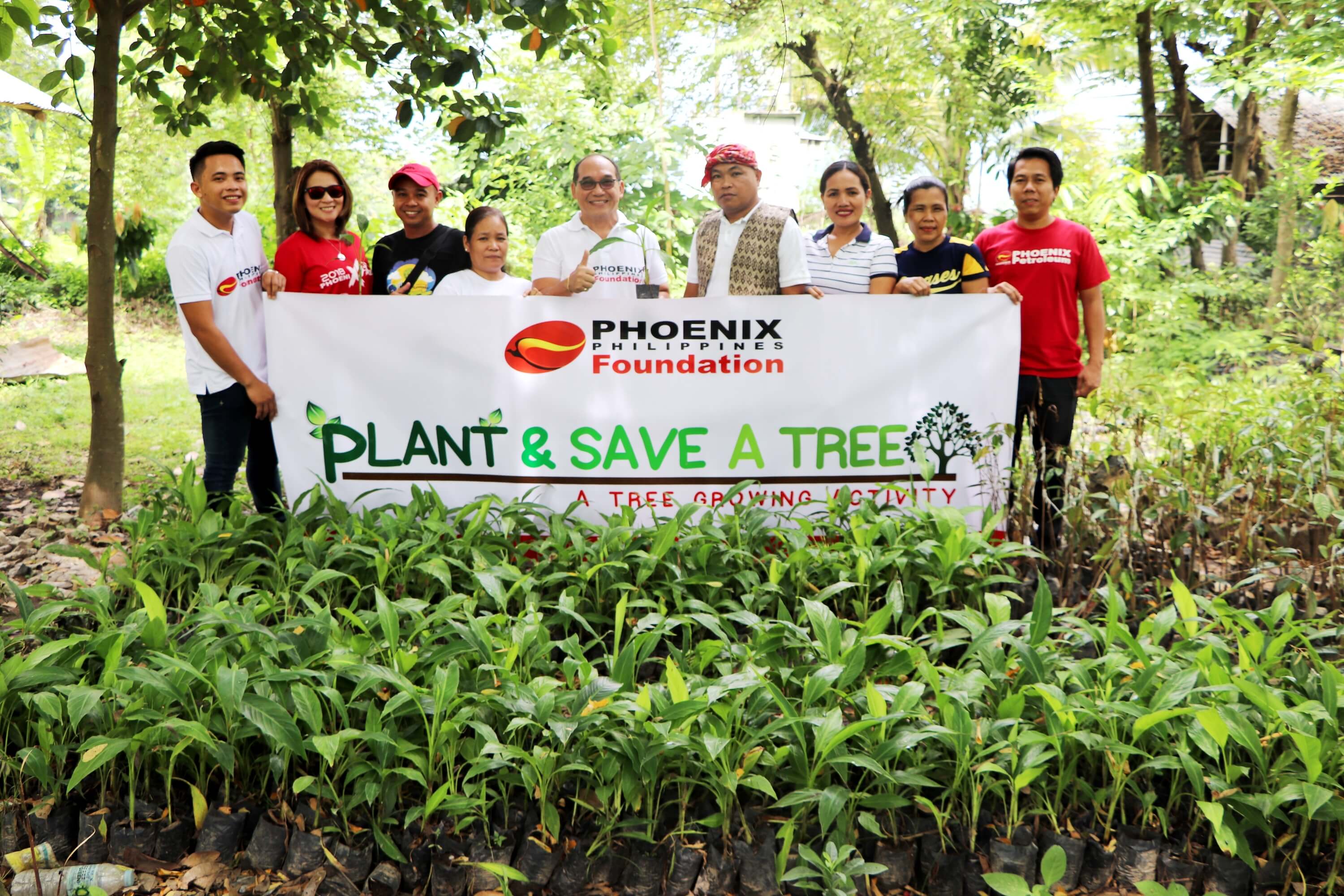 Phoenix Petroleum plants trees in Koronadal, South Cotabato