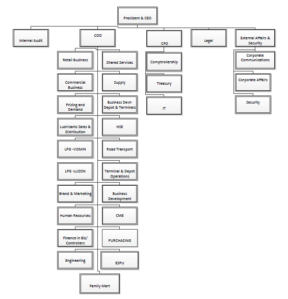 Smart Communications Organizational Chart