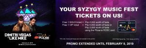 Syzygy Music Festival promo extended until February 9