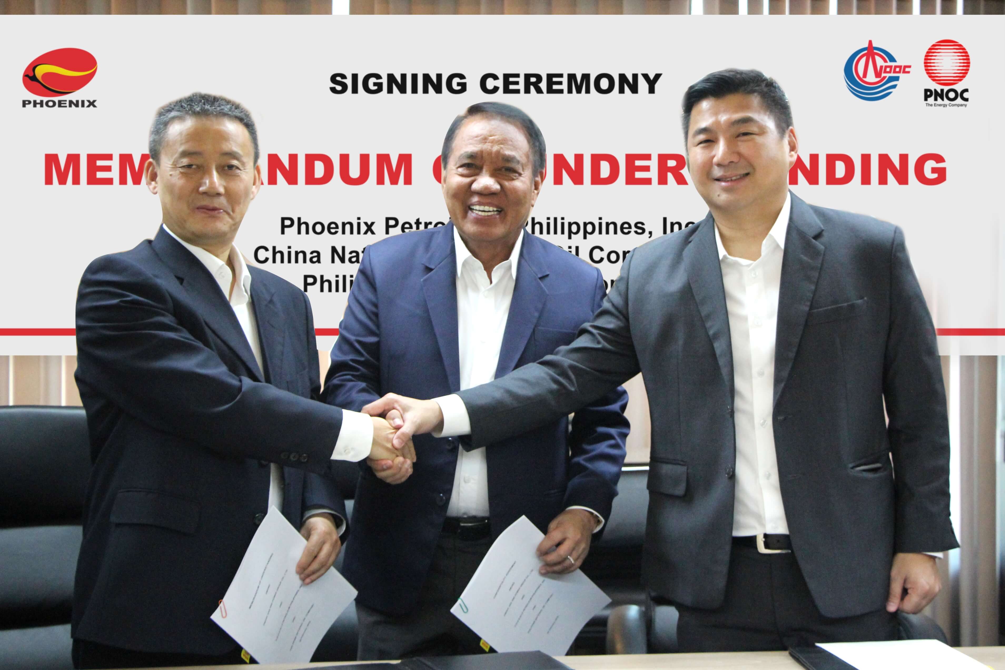 Phoenix Petroleum, CNOOC, PNOC sign MOU for LNG project