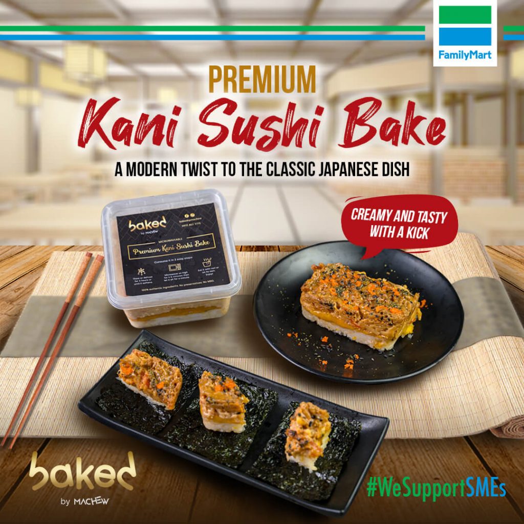 Baked by Machew’s Premium Kani Sushi Bake now available at FamilyMart