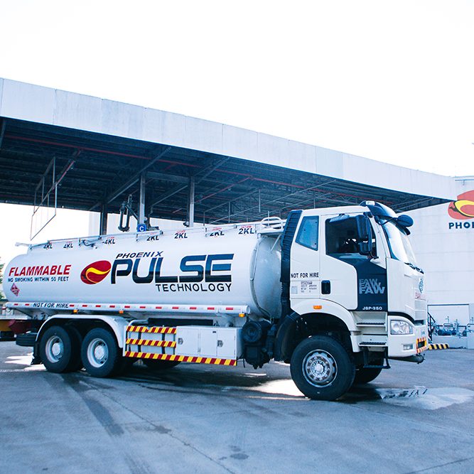 Phoenix Petroleum tanker in Davao depot