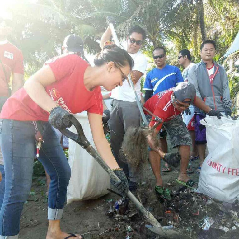 Phoenix participates in Coastal clean up at Bgry. Punta Taytay, Bacolod